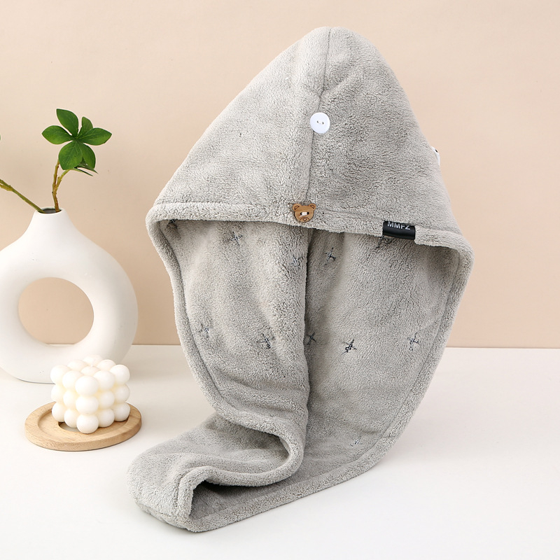 Καπέλο στεγνώματος μαλλιών - φλις κοραλλιού, νήμα 150D, ύφανση έξι νημάτων, βάρος 140–169 g