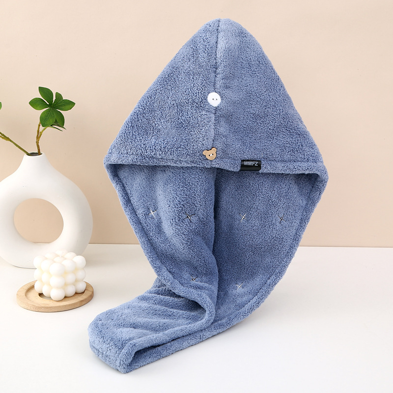 Καπέλο στεγνώματος μαλλιών - φλις κοραλλιού, νήμα 150D, ύφανση έξι νημάτων, βάρος 140–169 g