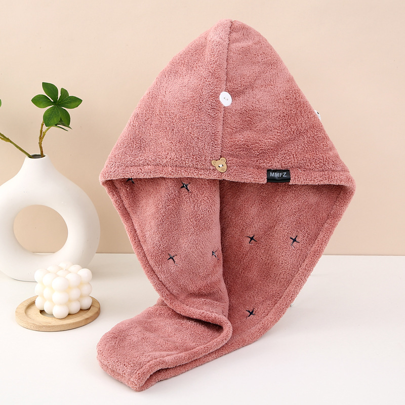 Καπέλο στεγνώματος μαλλιών - φλις κοραλλιού, νήμα 150D, ύφανση έξι νημάτων, βάρος 140–169 g