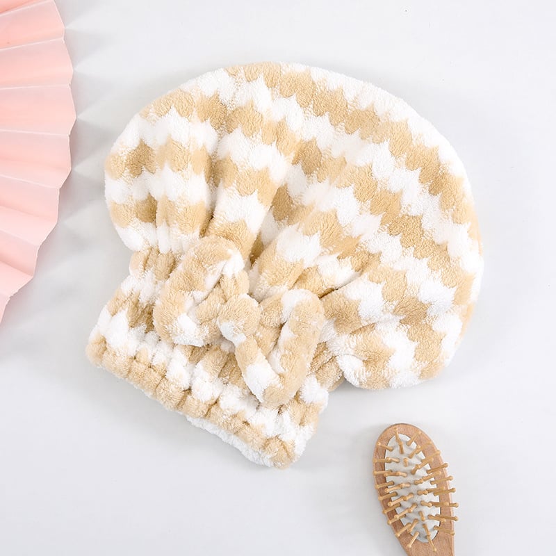 Κεφαλόσκαλη για στέγνωμα μαλλιών με σχέδιο φιόγκα-καρδιά, διπλό στρώμα φλίς κοραλλιού, απορροφητικό καπέλο μπάνιου; Μάρκα Pole; Υλικό: φλίς κοραλλί; Προσαρμογή επεξεργασίας: Ναι; Ράψιμο: Ράψιμο; Βάρος: 50–79 g