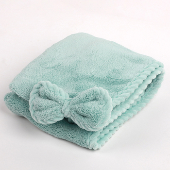 Καπέλο για το στέγνωμα μαλλιών, εξαιρετικά απορροφητικό, γρήγορο στέγνωμα, νήμα 150D, φλοίς κοραλλί, Jacquard ύφανση, 100–119 g