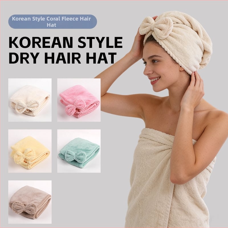 Καπέλο για το στέγνωμα μαλλιών, εξαιρετικά απορροφητικό, γρήγορο στέγνωμα, νήμα 150D, φλοίς κοραλλί, Jacquard ύφανση, 100–119 g
