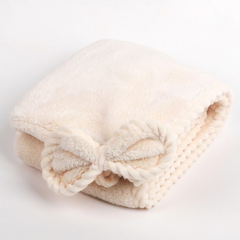 Καπέλο για το στέγνωμα μαλλιών, εξαιρετικά απορροφητικό, γρήγορο στέγνωμα, νήμα 150D, φλοίς κοραλλί, Jacquard ύφανση, 100–119 g