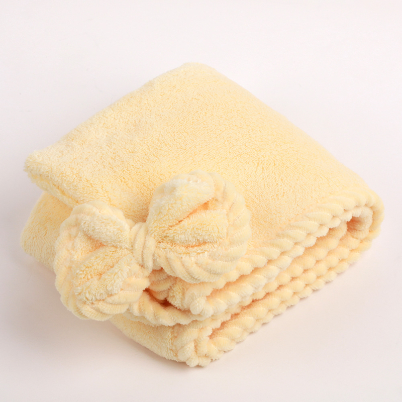 Καπέλο για το στέγνωμα μαλλιών, εξαιρετικά απορροφητικό, γρήγορο στέγνωμα, νήμα 150D, φλοίς κοραλλί, Jacquard ύφανση, 100–119 g