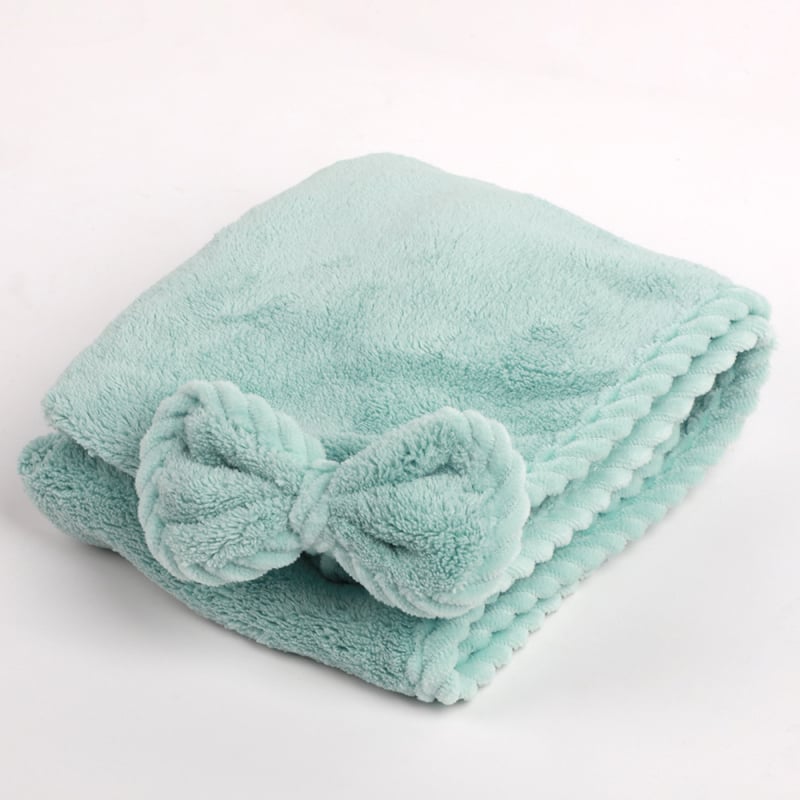 Καπέλο για το στέγνωμα μαλλιών, εξαιρετικά απορροφητικό, γρήγορο στέγνωμα, νήμα 150D, φλοίς κοραλλί, Jacquard ύφανση, 100–119 g