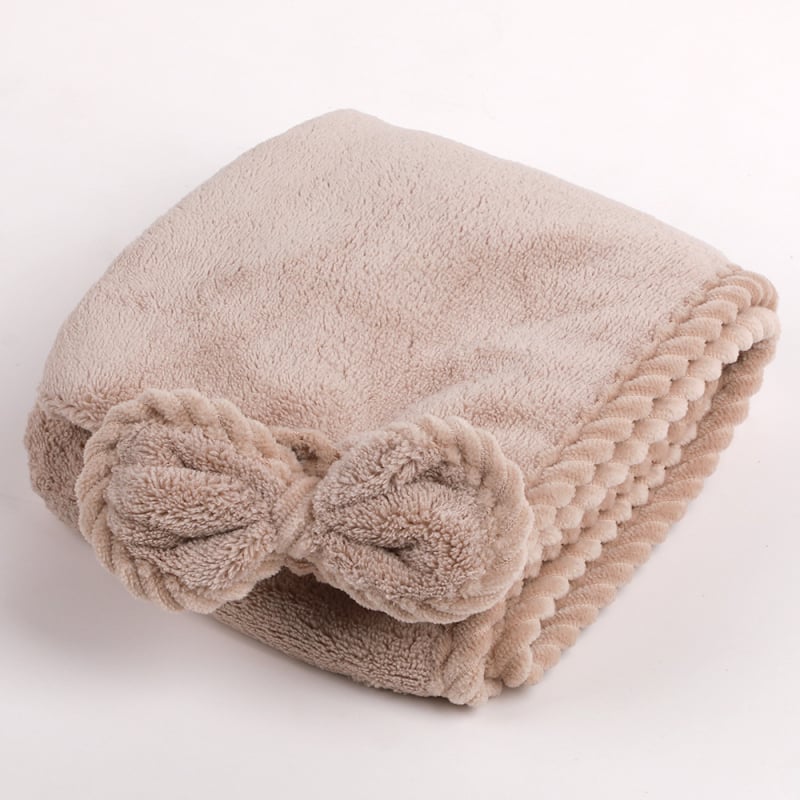 Καπέλο για το στέγνωμα μαλλιών, εξαιρετικά απορροφητικό, γρήγορο στέγνωμα, νήμα 150D, φλοίς κοραλλί, Jacquard ύφανση, 100–119 g