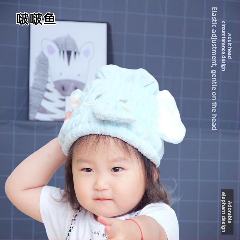 Παιδικό σκουφάκι στεγνώματος μαλλιών (κοραλλι φλις; 150D νήμα; 50–79 g; προσαρμοσμένη επεξεργασία)