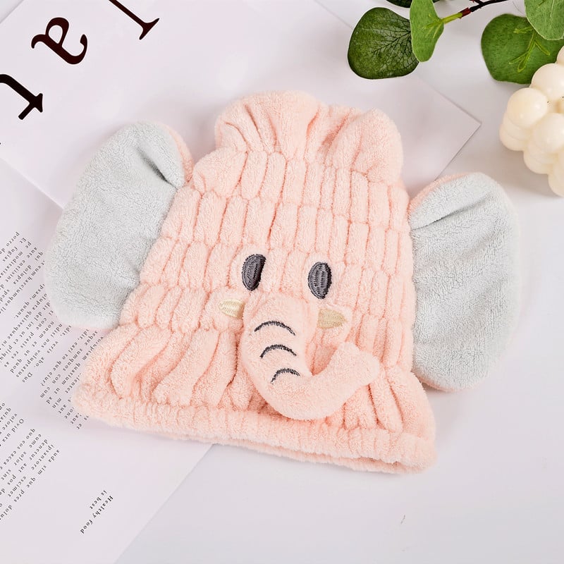 Παιδικό σκουφάκι στεγνώματος μαλλιών (κοραλλι φλις; 150D νήμα; 50–79 g; προσαρμοσμένη επεξεργασία)