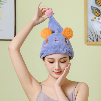 Σκούφος στεγνώματος μαλλιών από κοραλλ φλίς, 150D νήμα, κεντημένο φινίρισμα, 80–99 g