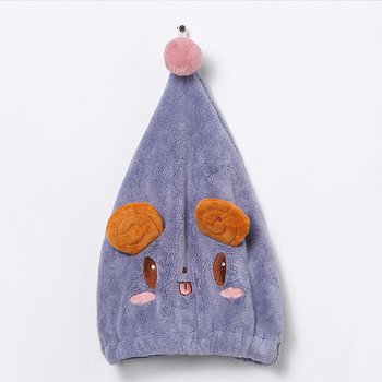 Σκούφος στεγνώματος μαλλιών από κοραλλ φλίς, 150D νήμα, κεντημένο φινίρισμα, 80–99 g