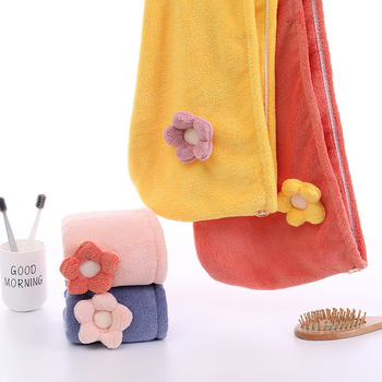 Кап за сушене на коса от коралов флис, абсорбиращ и бързосъхнещ, 150D нишка, тегло 80-99 g, дизайн със слънчоглед, за дами