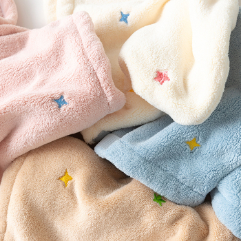 Καπέλο για το στέγνωμα μαλλιών από coral fleece, κεντημένο, 80-99 g, 10 κλωστές