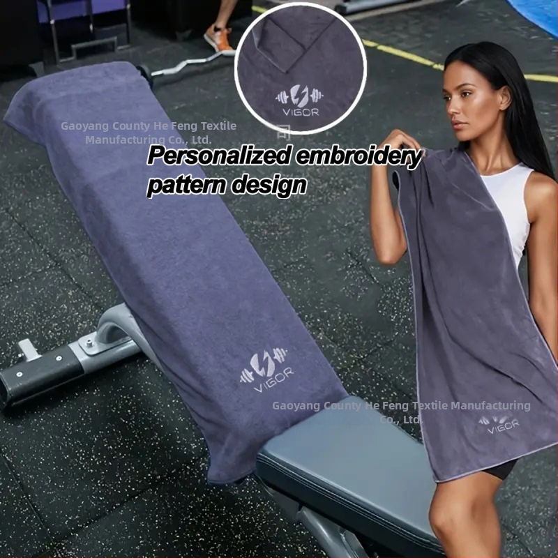 Αθλητική πετσέτα από υπερλεπτές ίνες, κατάλληλη για σκούπισμα ιδρώτα και ως επιφάνεια για εξοπλισμό γυμναστηρίου, απορρόφηση 0–5 δευτερόλεπτα, βάρος 170 g