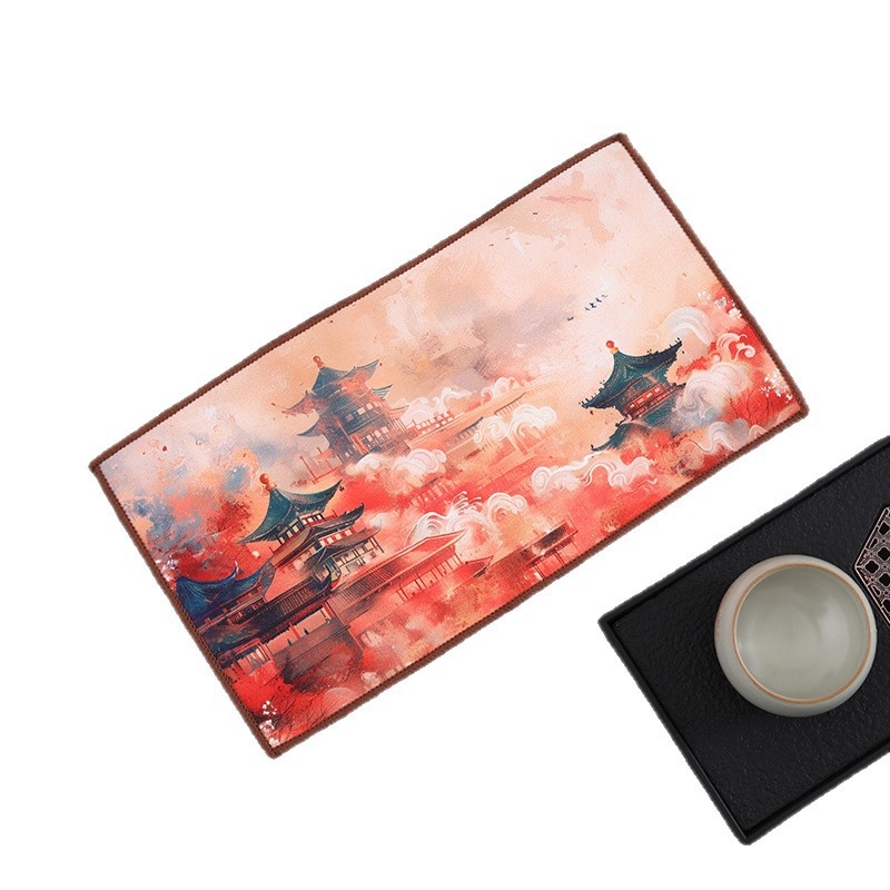 Dalei kuhinjska krpa za čaj, koralni fleece, prilagodljiv logo, 24 g, šivenje i ispis