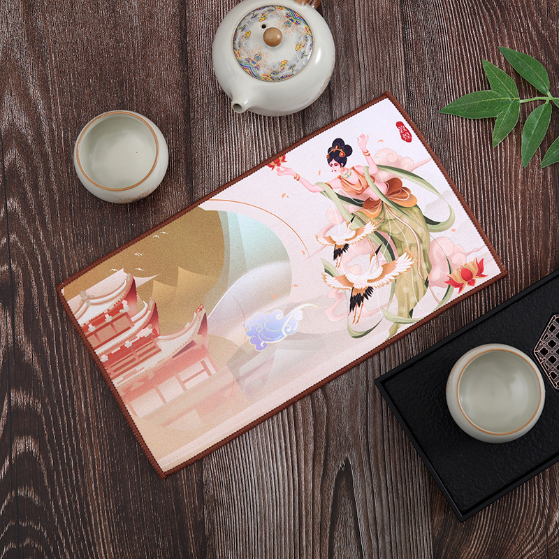 Dalei kuhinjska krpa za čaj, koralni fleece, prilagodljiv logo, 24 g, šivenje i ispis