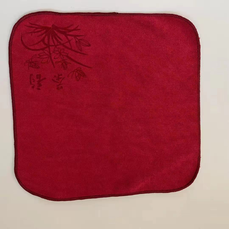 Proizvodna serija krpe za čaj, apsorpcijska i debela, dvostruki sloj kompozitnog materijala, kineskog stila pamuk i lan, Zen retro logotip