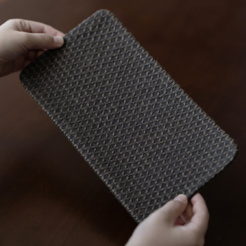 Σετ αξεσουάρ τελετής τσαγιού — ύφασμα από βαμβακι-λινό με φυτική βαφή, εκτύπωση λογότυπου, ρετρό στυλ, Νέο κινεζικό στυλ