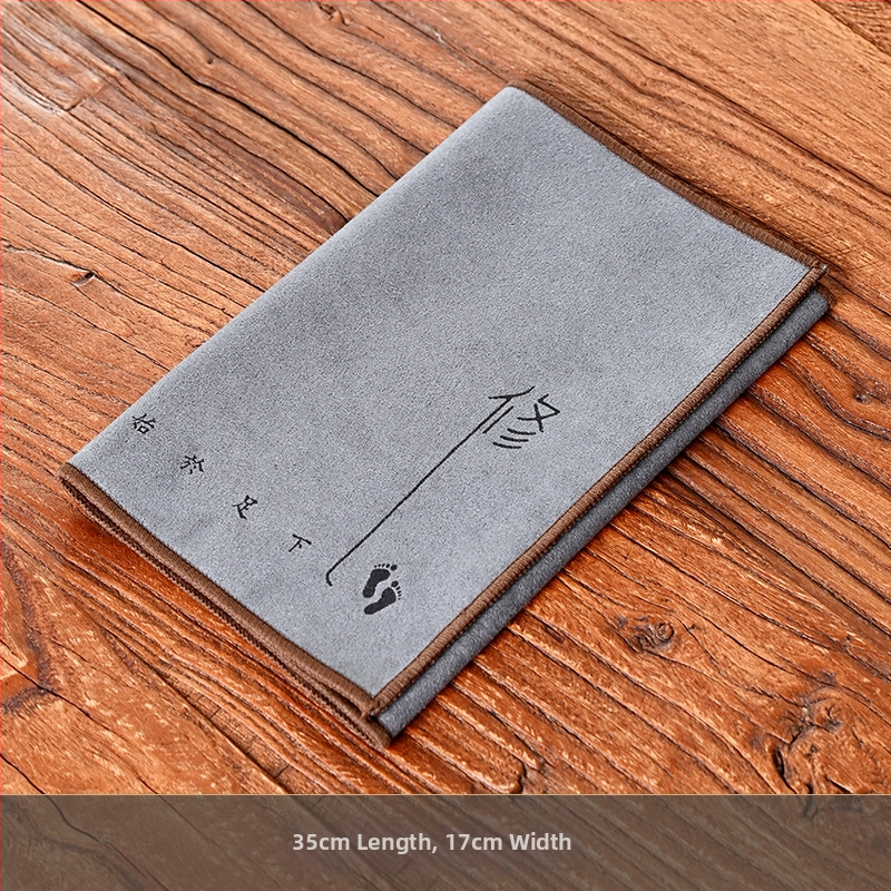 Ouke Διπλής όψεως παχιά πετσέτα τσαγιού, βαμβάκι-λινό, μαλακή και απορροφητική, νέου κινεζικού στυλ, βάρος 0,5 kg