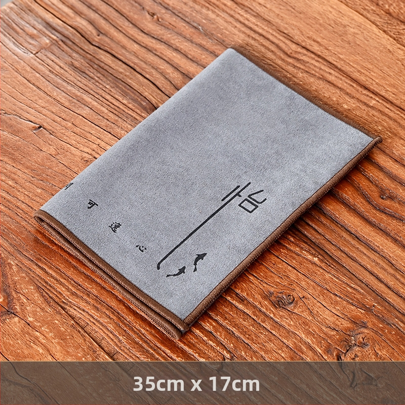 Ouke Διπλής όψεως παχιά πετσέτα τσαγιού, βαμβάκι-λινό, μαλακή και απορροφητική, νέου κινεζικού στυλ, βάρος 0,5 kg