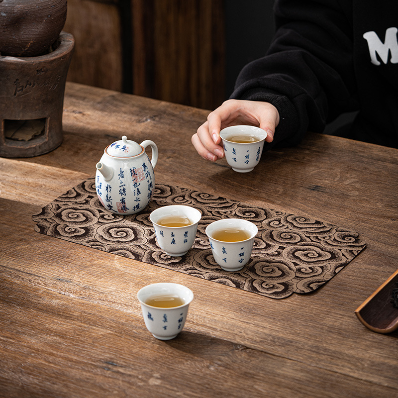 Covoraș de ceai din pânză, gros, impermeabil, stil japonez