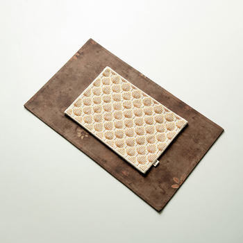 Changpju βαμβακο-λινο αξεσουάρ τελετής τσαγιού – Νέο κινέζικό στυλ, κεντημένο Dandelion πατάκι τσαγιού