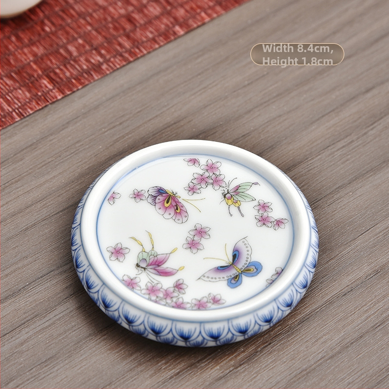 Κεραμικά αξεσουάρ για τελετή τσαγιού – στηριγμα καπακιού τσαγιέρας και σουβέρ φλυτζανιού, καταγωγή Κουαντζού, Καλοκαίρι 2021, Νέος κινέζικος στυλ, βάρος 0.1