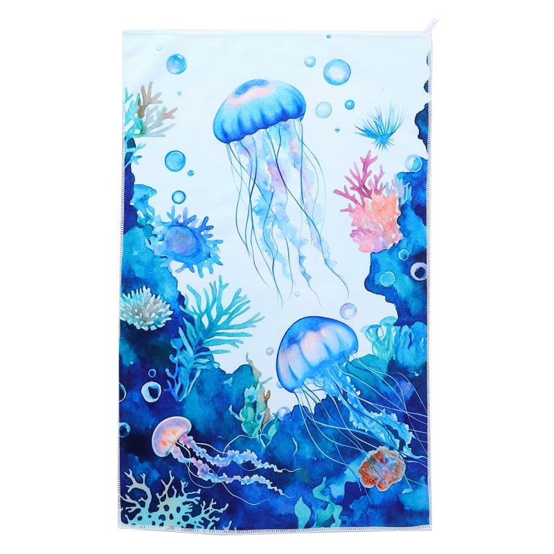Kuhinjska krpa od mikrovlakana s dizajnom oceana