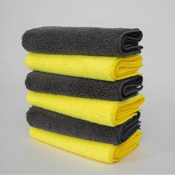 Prosop auto din microfibră cu păr înalt și jos, țesătură warp pătrată, 2150 gsm, fir unic, pentru curățare auto