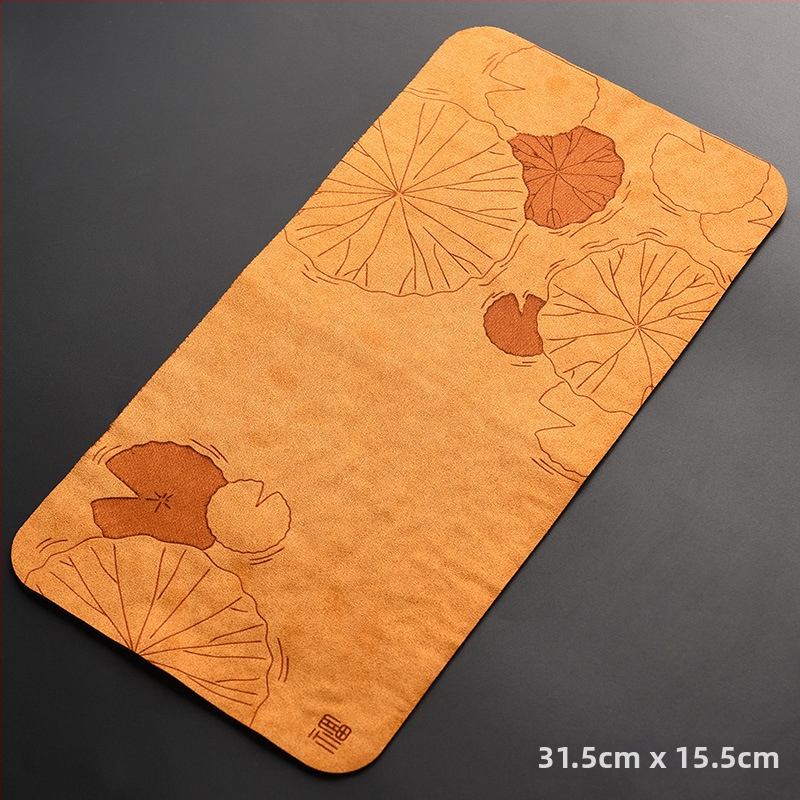 Υφασμάτινο πατάκι τσαγιού με εκτυπωμένο λογότυπο, συσκευασία σε σακούλα OPP