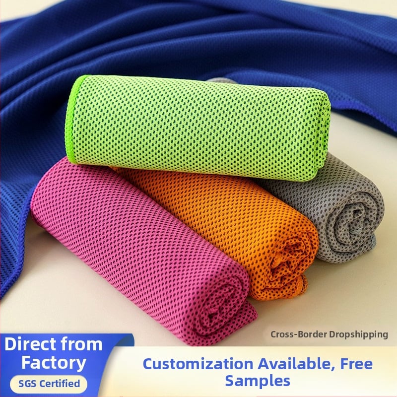 Sportski ručnik – poliester; hlađenje, brzo sušenje, upijanje znoja; apsorpcija vode 0–5 s; težina 48 g; moguće prilagoditi logom