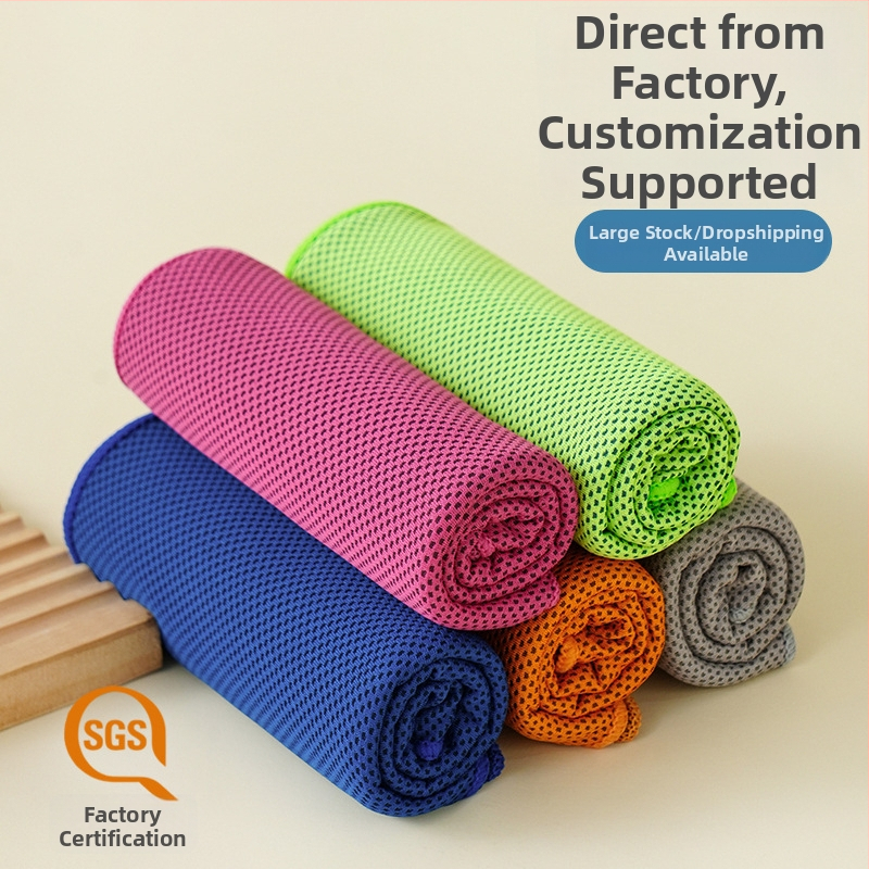 Športová utierka – polyester; chladenie, rýchle sušenie, absorpcia potu; absorpcia potu 0–5 s; hmotnosť 48 g; možnosť vlastného loga