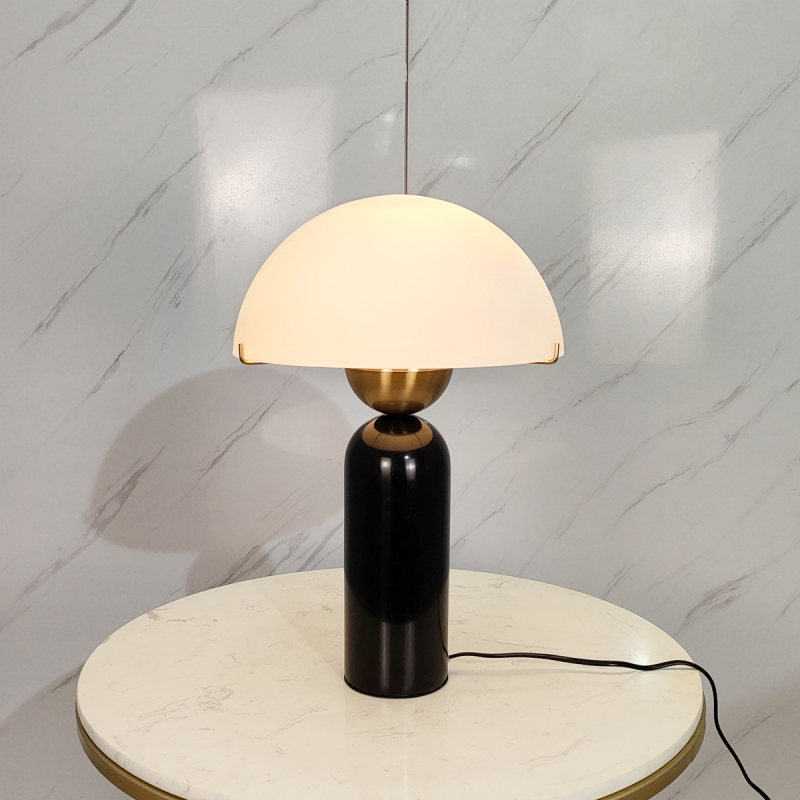 Galda lampa ar marmora cilindrisku pamatni, mūsdienīgs minimālisma stils, TD841, 220V, nakts gaisma un apkārtnes gaisma
