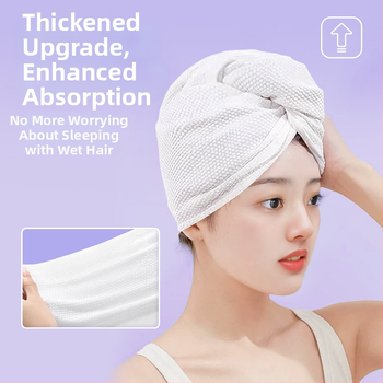 Еднократна шапка за сушене на коса, абсорбира вода, бързо изсъхваща, нетъкан плат, тегло под 30 g, персонализирана чрез печат