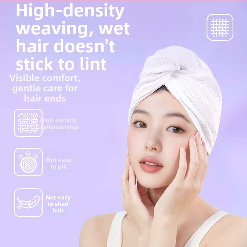 Еднократна шапка за сушене на коса, абсорбира вода, бързо изсъхваща, нетъкан плат, тегло под 30 g, персонализирана чрез печат