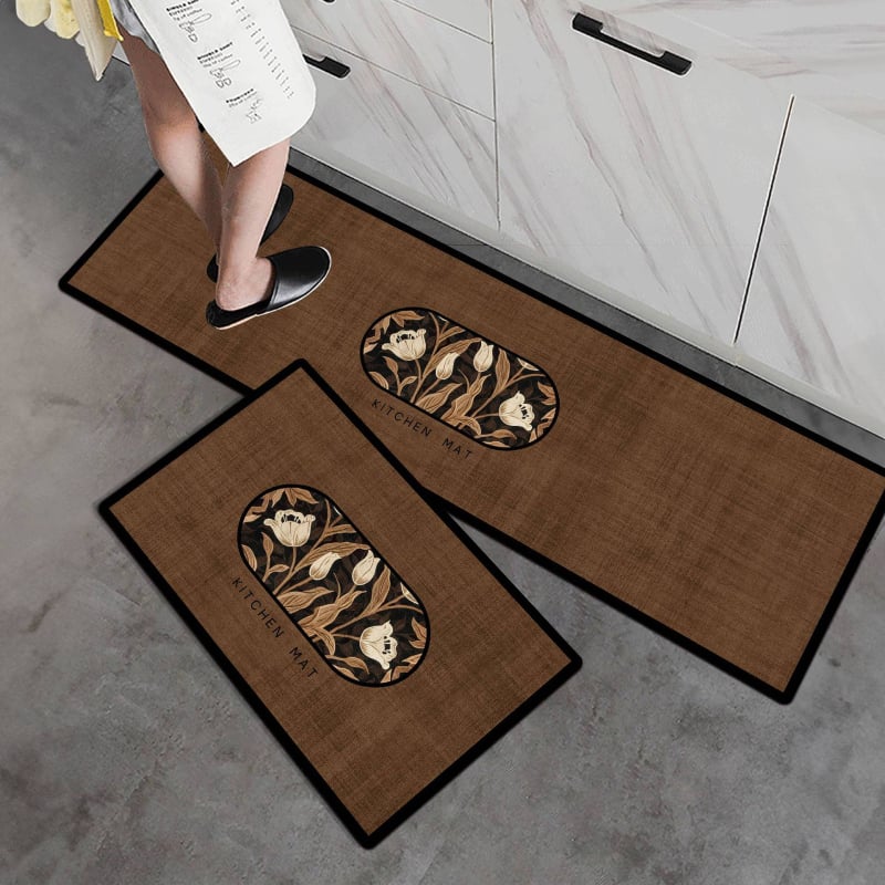 Кухненска подложка — водопоглъщаща, против хлъзгане, износоустойчива, устойчива на замърсяване, лесна за поддръжка; Материал: диатомова глина; Форма: правоъгълна; Техника: термотрансфер