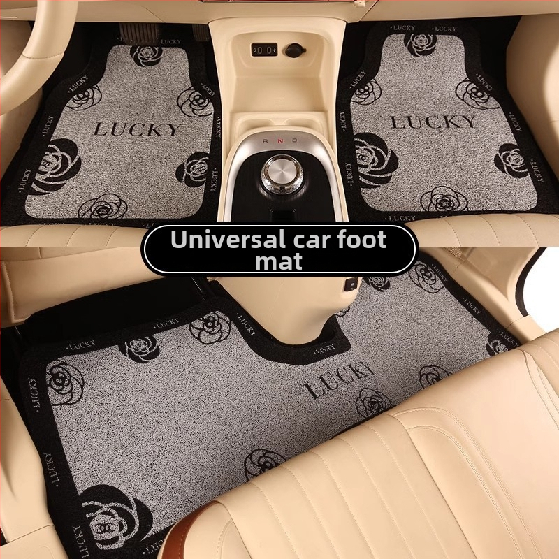 Комплект от три автомобилни стелки с карикатурен дизайн, материал: silk circle, миещи се, стил: карикатура