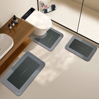 Комплект за баня с диатомова глина: правоъгълни антихлъзгащи подложки 400×600 мм, съдържание 71–80% диатомова глина