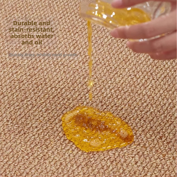 Кухненска подложка от ананасови пръстени, попива вода, мазнини и мръсотия, противохлъзгащо дъно TPR, миеща се, правоъгълна