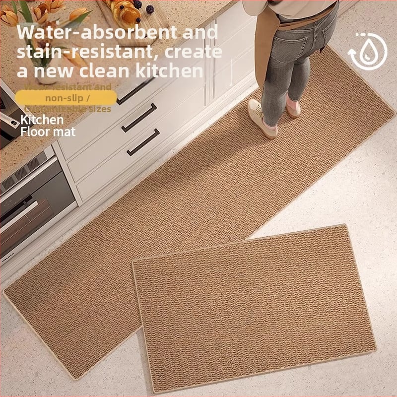 Кухненска подложка от ананасови пръстени, попива вода, мазнини и мръсотия, противохлъзгащо дъно TPR, миеща се, правоъгълна