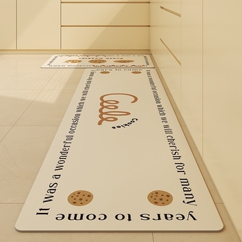 Квадратна кухненска подложка от diatom mud, миваема, с шарка: ивици, едноцветни или букви, японски и корейски стил