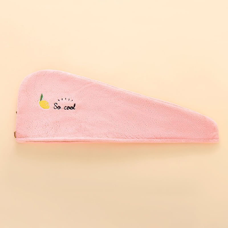 Izšivena kapa za sušenje kose od koralne fleksi, debela, upija, brzo suši; 150D ravno tkanje, 50-79 g