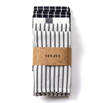 Čajna krpa, 100% pamuk, apsorpcija 5–10 s, težina 60 g, core yarn tehnologija, plain weave