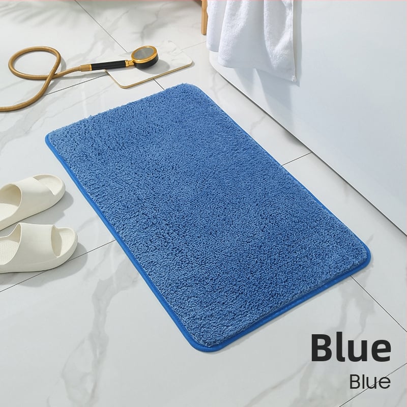 Неслизваща се абсорбираща плюшена подложка за пода, правоъгълна, полиестер, височина на влакното 1,5 см, тегло 1200 г