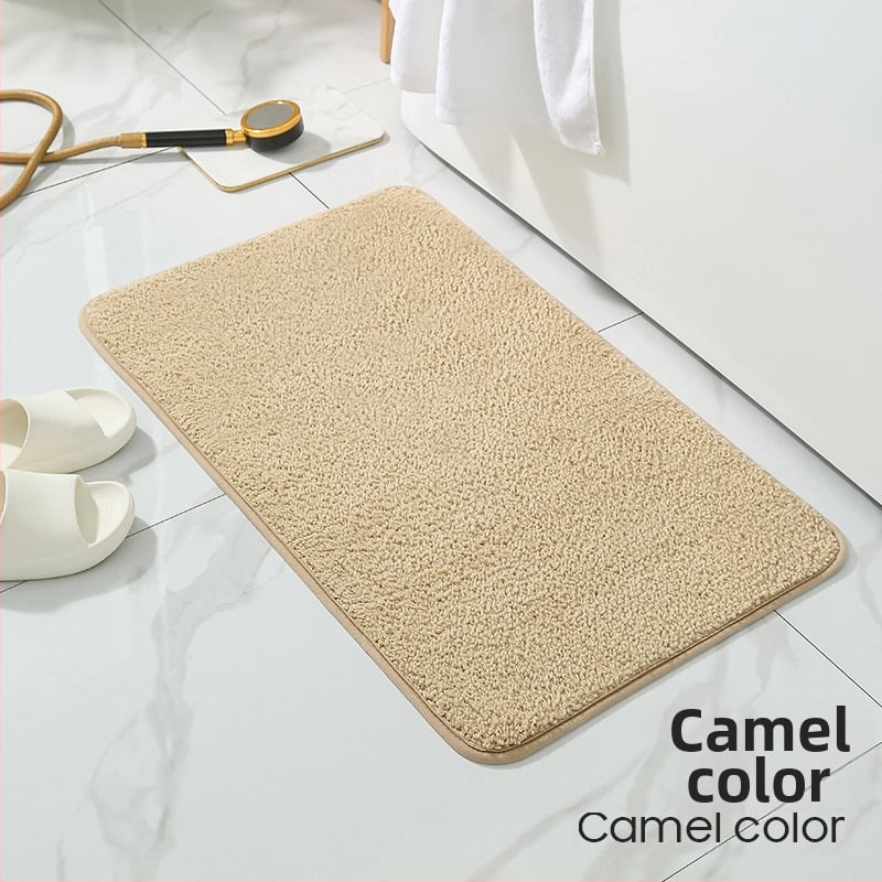 Неслизваща се абсорбираща плюшена подложка за пода, правоъгълна, полиестер, височина на влакното 1,5 см, тегло 1200 г