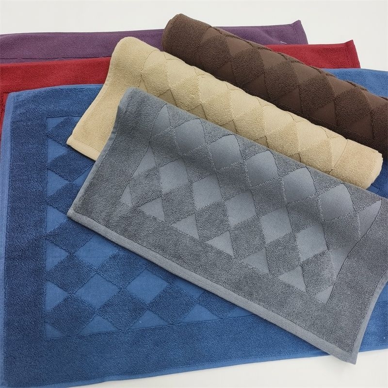 Kokvilnas vannas istabas paklājs uz grīdas, pretslīdēšanas, absorbējošs, biezināts, viesnīcām un viesu mājām