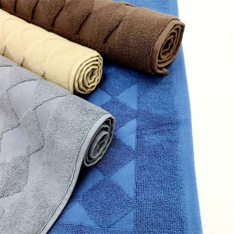 Kokvilnas vannas istabas paklājs uz grīdas, pretslīdēšanas, absorbējošs, biezināts, viesnīcām un viesu mājām