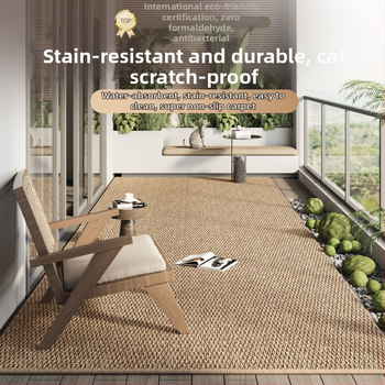 Мат за крака от изкуствен сайзал — противохлъзгаща повърхност, водопоглъщащ, четирисезонен за спалня, всекидневна и балкон