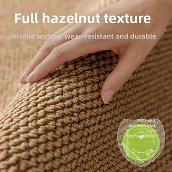 Мат за крака от изкуствен сайзал — противохлъзгаща повърхност, водопоглъщащ, четирисезонен за спалня, всекидневна и балкон