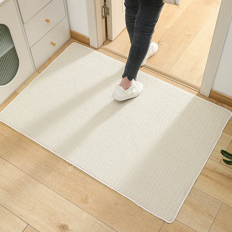 Мат за крака от изкуствен сайзал — противохлъзгаща повърхност, водопоглъщащ, четирисезонен за спалня, всекидневна и балкон