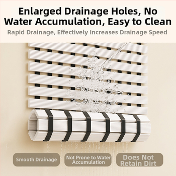 Антихлъзгащо килимче за баня, PVC, квадратно, едноцветно, мие се